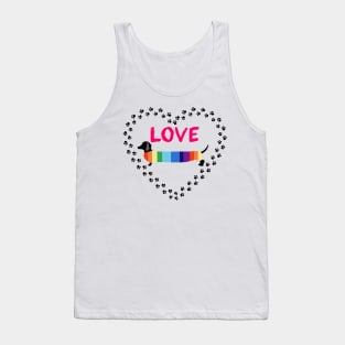 Love Dachshunds Tank Top